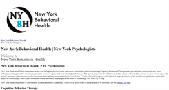 Desktop Screenshot of newyorkbehavioralhealth.com