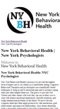 Mobile Screenshot of newyorkbehavioralhealth.com